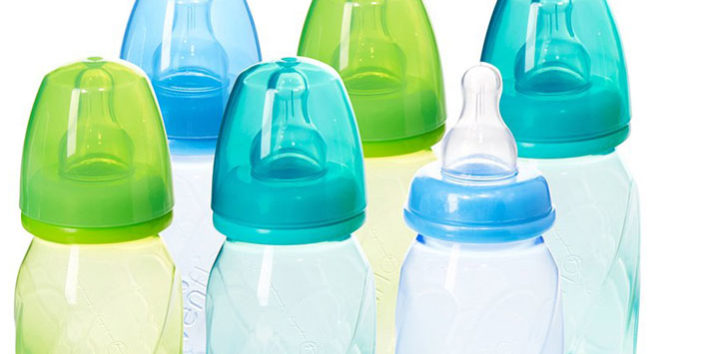 baby milk bottle with cover