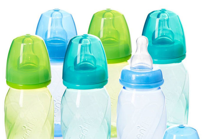 baby milk bottle with cover